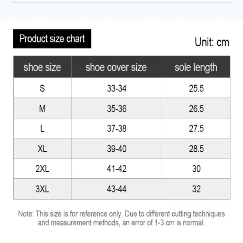 Waterproof Tall Silicone Shoe Covers Antislip Outdoor Travel Rainproof Boot Covers