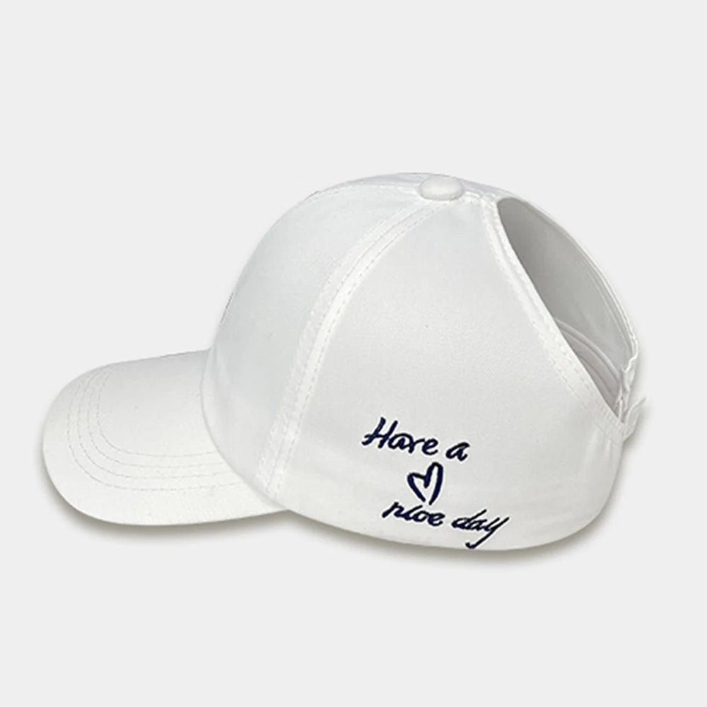 Y2K Sweet Bright Pink Rose Red Women Summer Hat Sun Cap Adjustable High Ponytail Baseball Caps Sun Protection Visor Hat Golf Cap