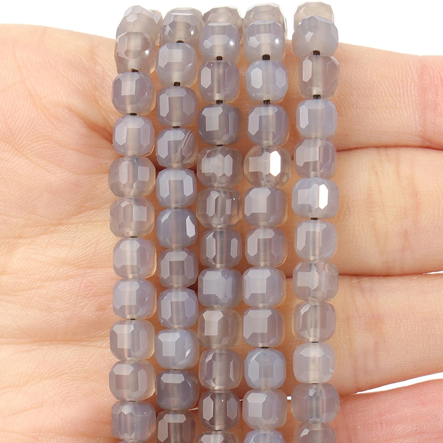 Faceted Natural Tourmaline 5mm Square Cube Shape Beads for Jewelry Making Diy Bracelet Necklace Beading Accessories