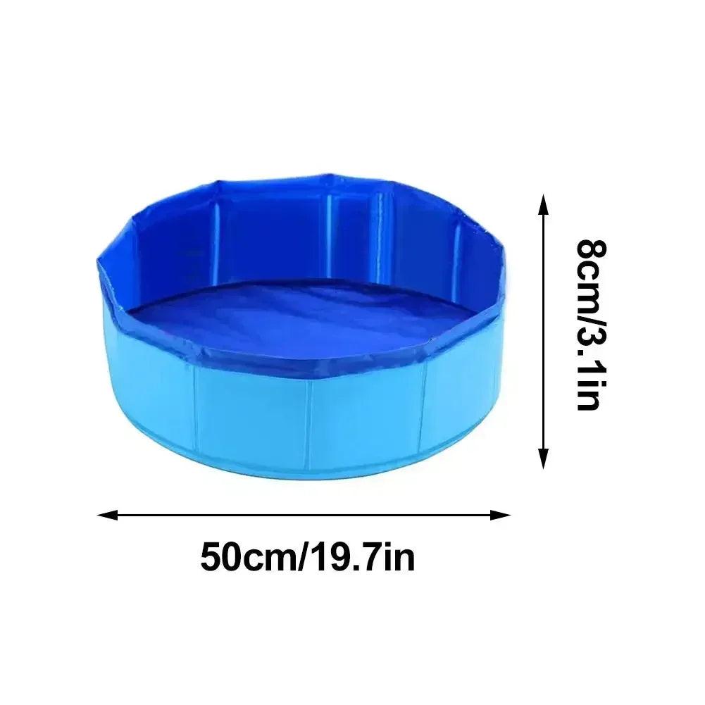 Foldable Pet Water Play Pool with Fun Turtle, Starfish & Octopus Toys for Cats and Dogs - Summer Cooling Bath Basin