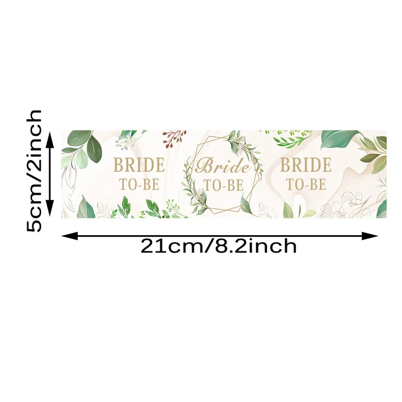 10Pcs Bride to be Paper Water Bottle Stickers Wedding DIY Baking Seal Labels Sticker Bachelorette Party Bridal Shower Decoration