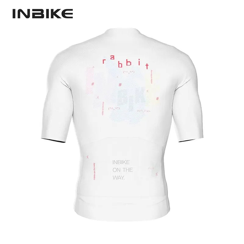 INBIKE Summer Men's Cycling Short Sleeve Bicycle Jersey Quick-Dry Road Bike Riding Shirt Man MTB Cycling Clothing with Pockets