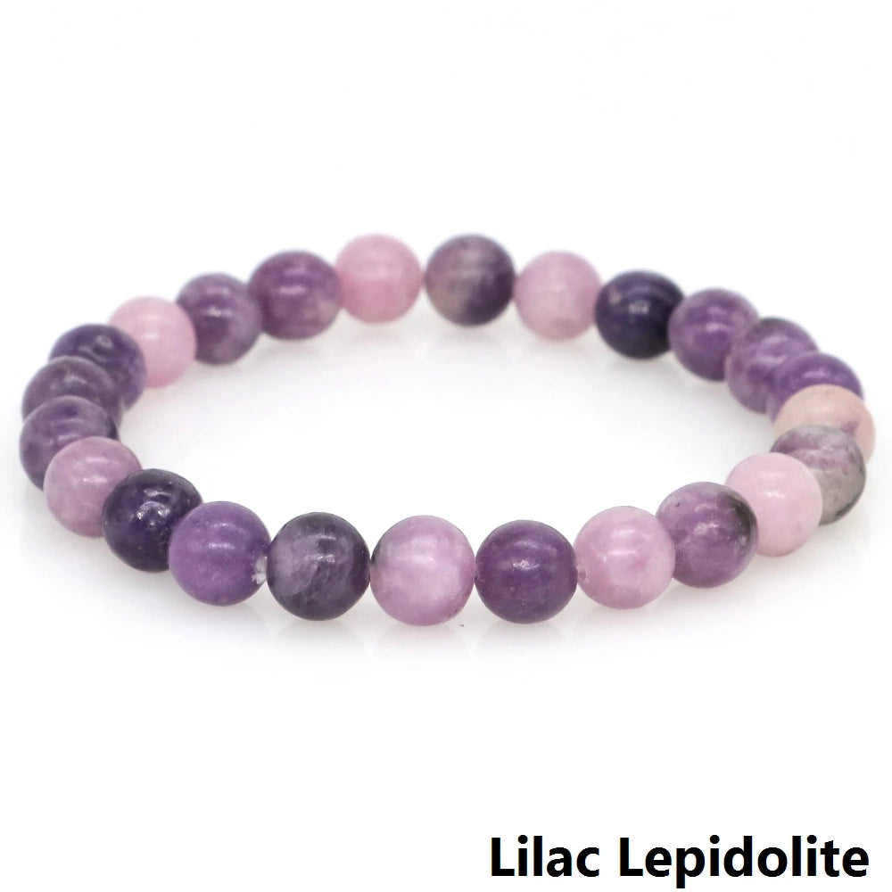 Women Men Bracelet Natural Rainforest Jasper Crystal Round Beads Wrist Chain Chakra Healing Energy Stretch Charm Strand Jewelry