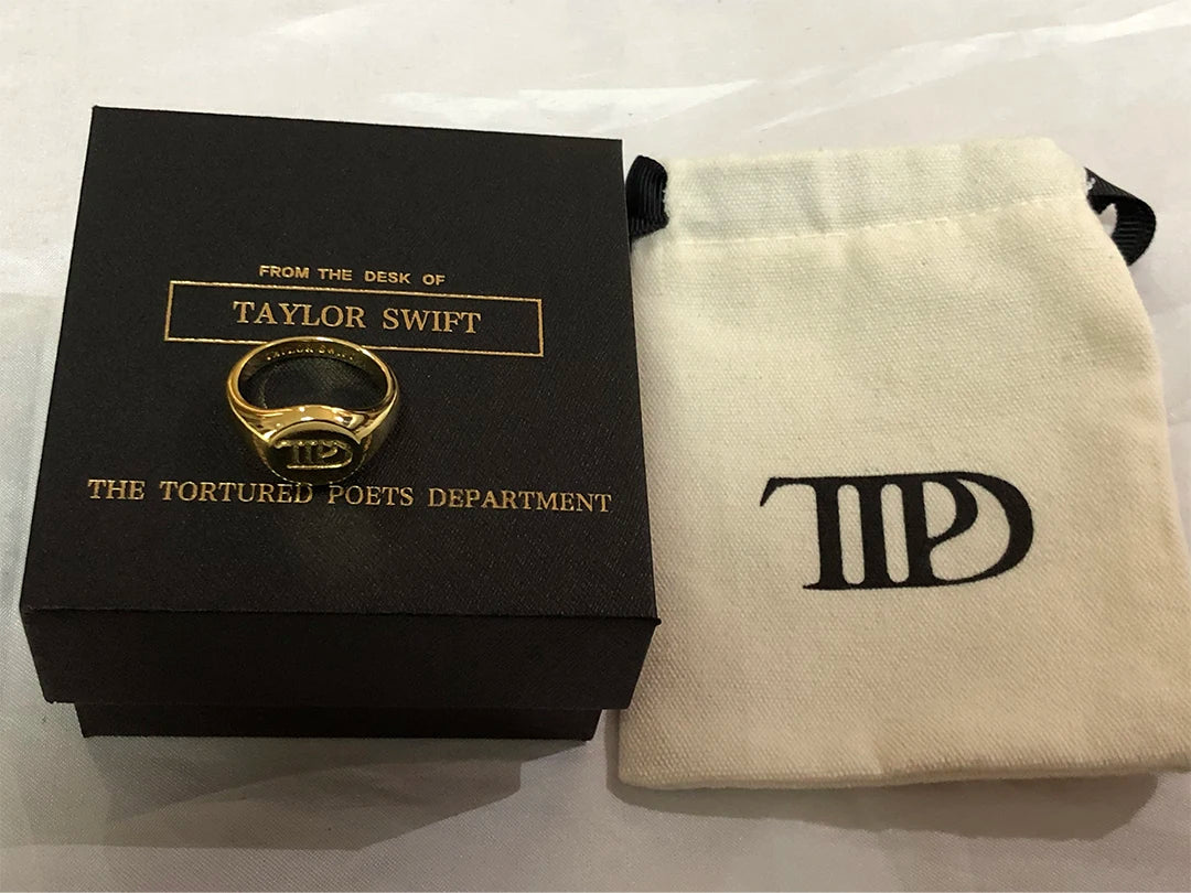 Popular Music Peripherals Taylor Jewelry TTPD Ring for Men and Women Stainless Steel Material.The Gift of Love
