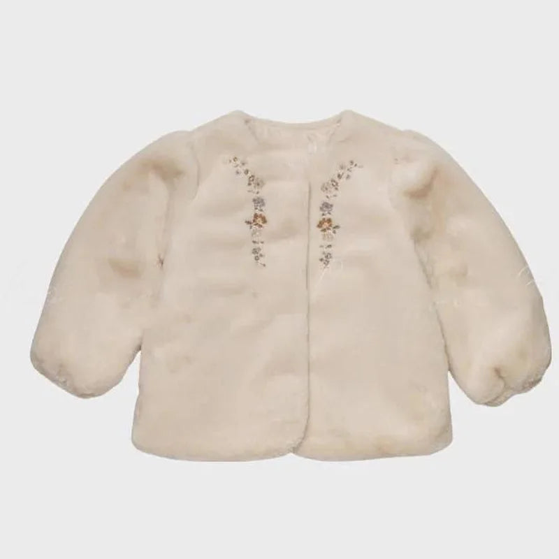 2025 Lou Autumn Girls Blouse and Skirts Set Vintage Kids Sweaters Knitted Cardigan Casual Pant Winter Warm Outwear Coats Suit