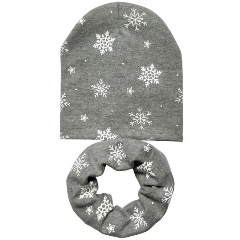 Star Print Cotton Baby Hat Autumn Winter Baby Girls Hat Boys Cap Toddlers Infant Cap Scarf Children Bonnet Hats