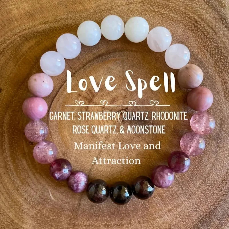 Attract Wealth Good Luck Fashion 8mm Natural Stone Beaded Bracelet for Women Bracelet Jewelry Colorful Party Gift