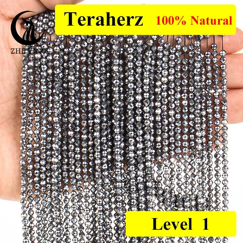 AAA Colorful Tourmaline Stone Beads Loose Spacer Faceted 3mm Beads for Jewelry Making DIY Bracelet Accessories 15''