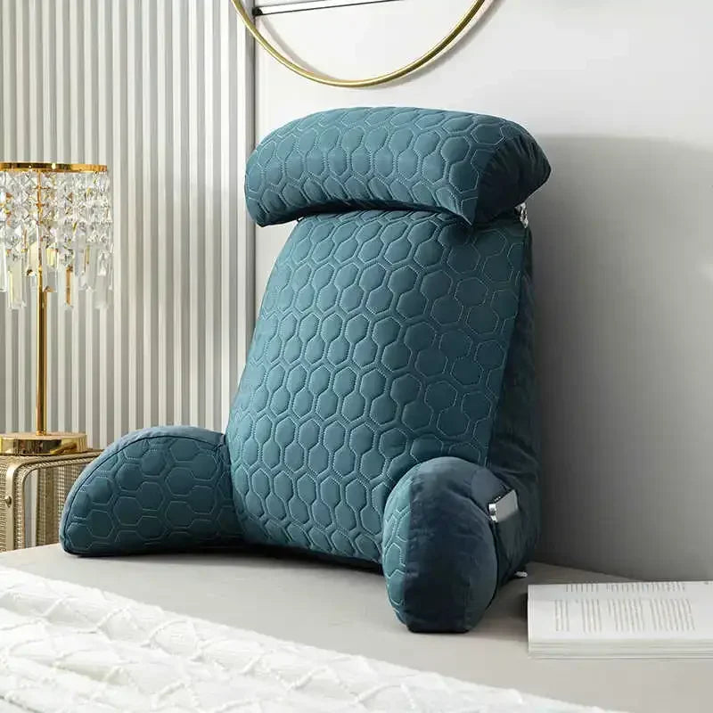 Triangle Reading Pillow Cooling Latex Cushion Big Wedge Adult Backrest Removable Washable Sofa Reading Pillow Back Pillow