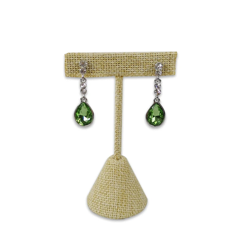T-shaped Earring Display Stand Velvet PU Leather Jewerly Display Rack Earring Stud Accessories Display Storage Props 3Pcs/lot