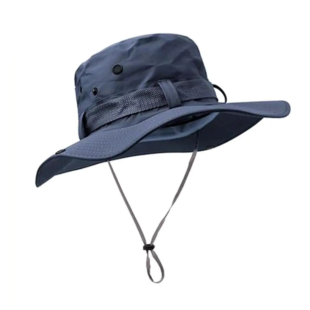 Wide Brim Sun Hat UV Protection Breathable Bucket Cap For Hiking Camping Fishing Outdoor Sun Protection Hats For Men Women