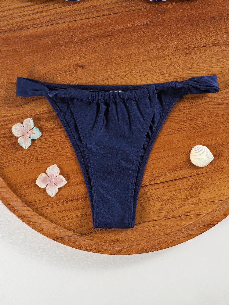 Low Waist Bikinis Sexy Swimwear 2025 Bandage Bikini Set For Women Push Up Bathsuit Micro Thong Beach Wear