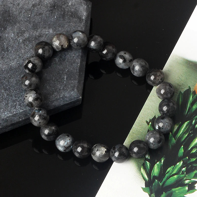 Original India Labradorite Beads Bracelets for Women Reiki Natural Stone Blue MoonStone Charm Bangle femme bijoux Couple Jewelry