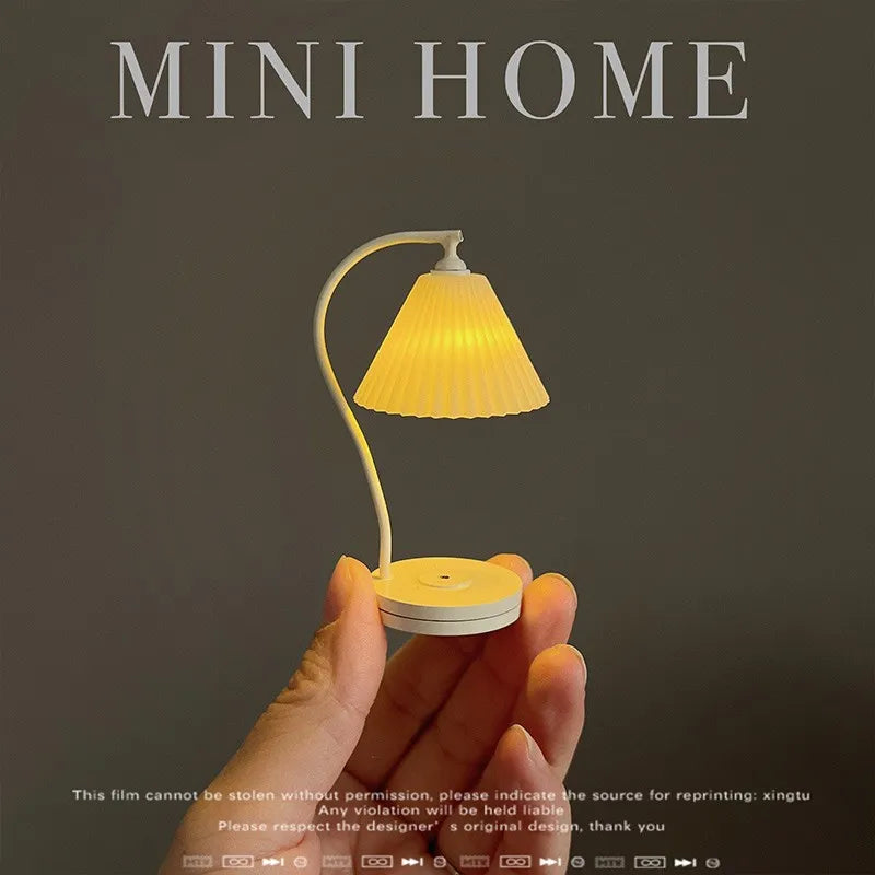 1/6 Doll House Model Furniture Accessories Led Lights Battery Operated 1/12 Desk Lamp Bjd Ob11 Gsc Blyth Soldier Lol Miniatures