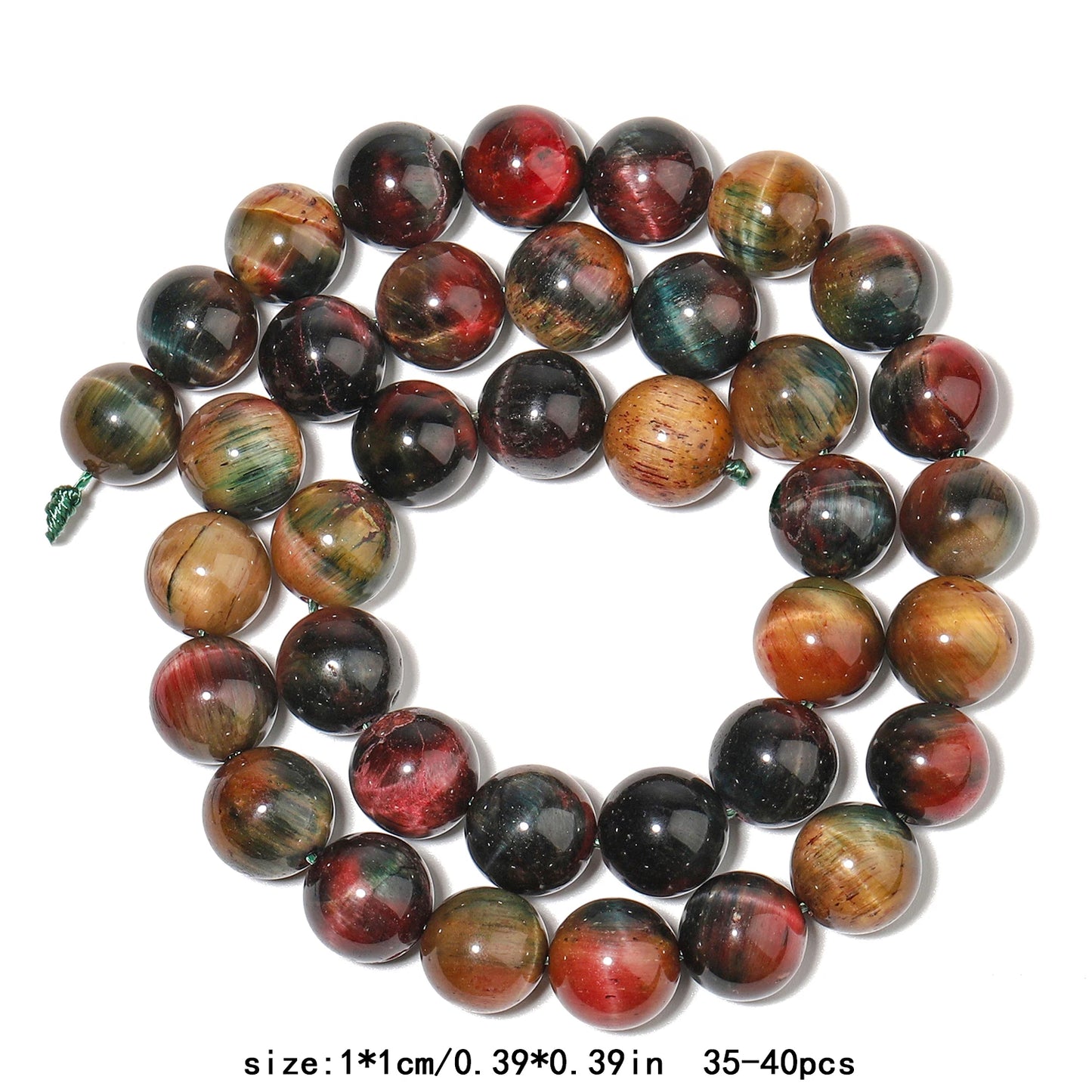 4/6/8/10mm High Qulity Tourmaline Beads Natural Stone Round Colorful Loose Beads for Jewelry Making Supplier Bracelets Accessory
