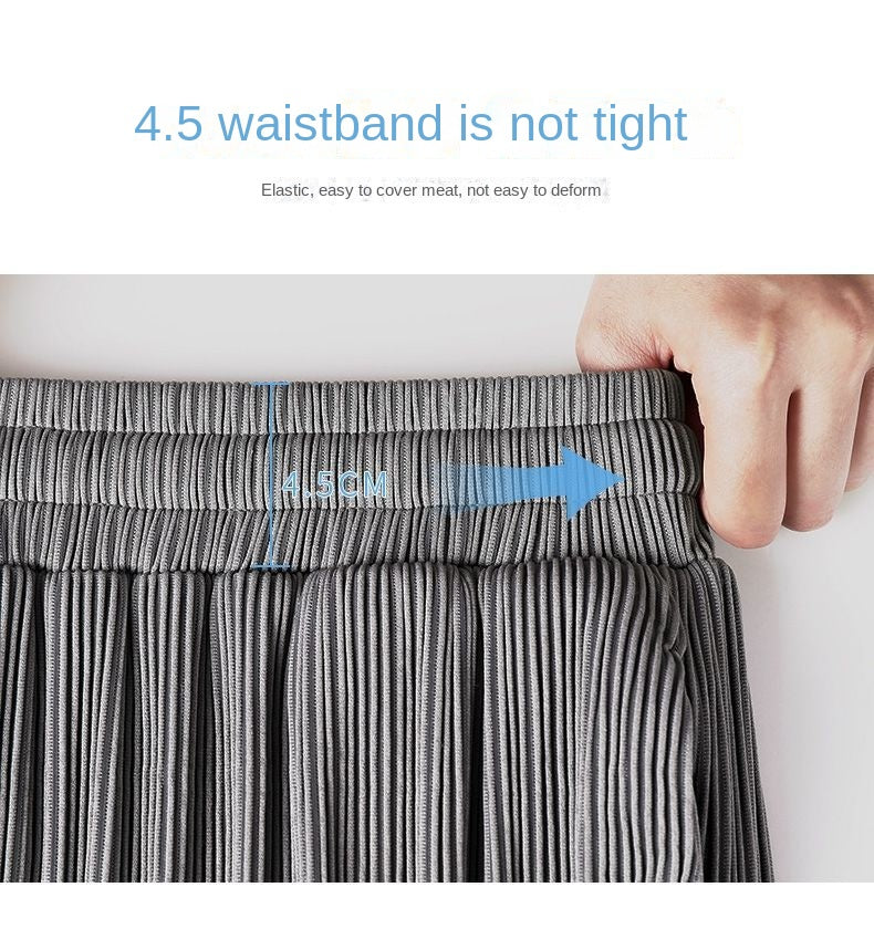 Summer Ice Silk Ultra-thin Ice Silk Pants Men's Loose Casual Pants Quick-drying Harajuku Fashion Pants Men's Thin Trousers