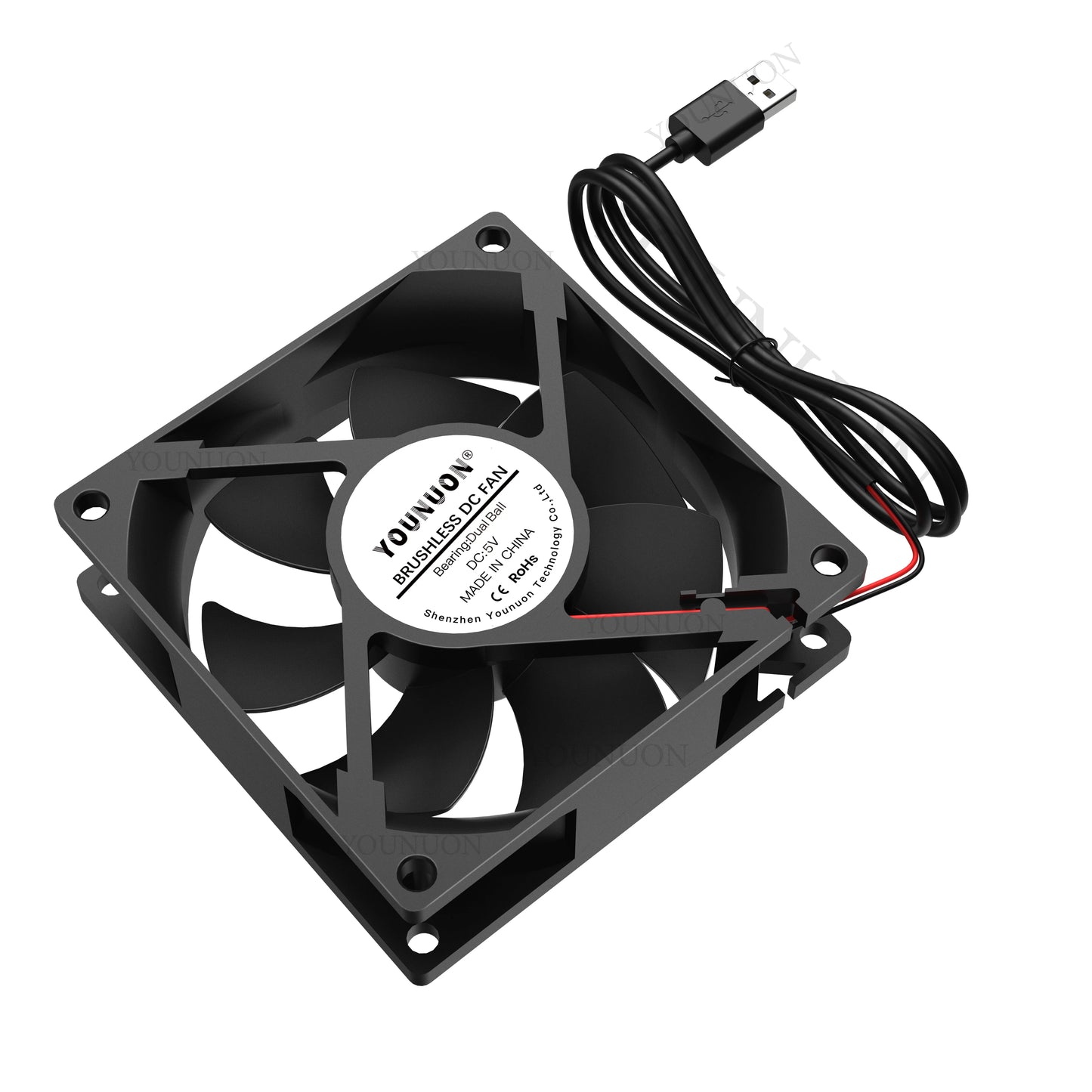 YOUNUON 92MM 9225 92X92X25MM Cooling Fan 5V/12V/24V DC Brushless 90mm Cooling Cooler Fan for PC Laptop Computer Case