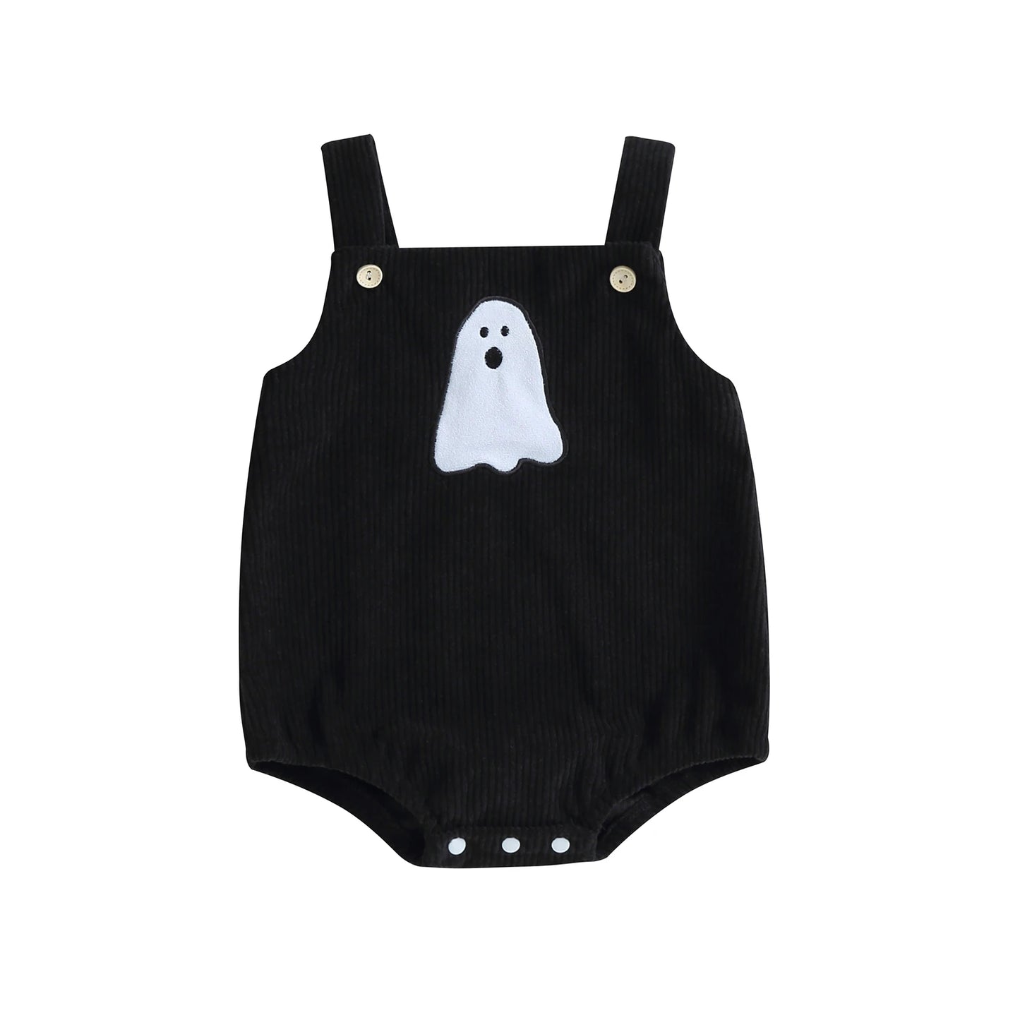ma&baby 0-18M 1st Halloween Baby Costumes Newborn Infant Boy Girl Pumpkin Ghost Print Jumpsuit Corduroy Overalls