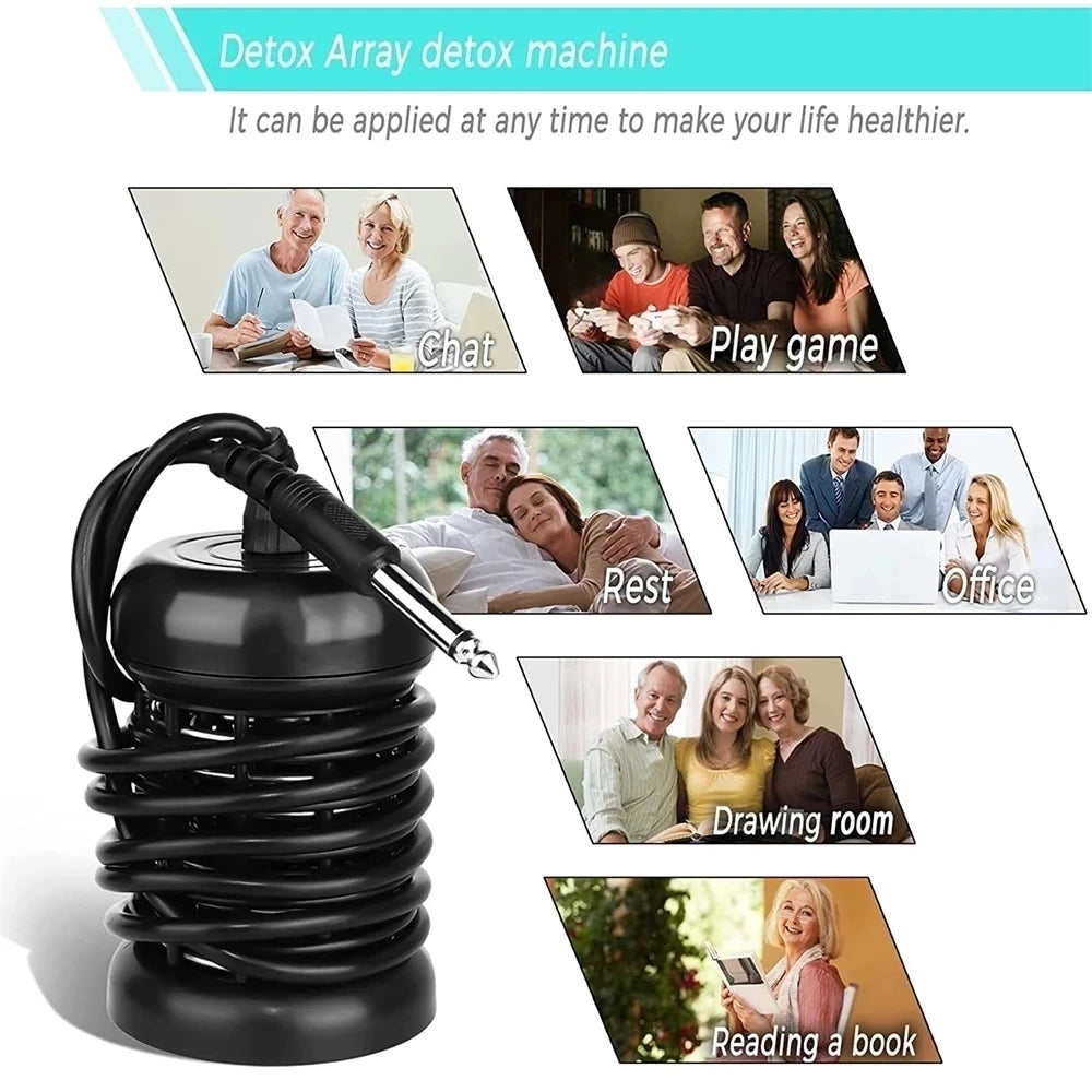 4/1PCS Detox Ionic Footbath Machine Ion Cleanse Foot Massage Detoxifier Aqua Cell Spa Massager Arrays Foot Bath Detox Relaxation
