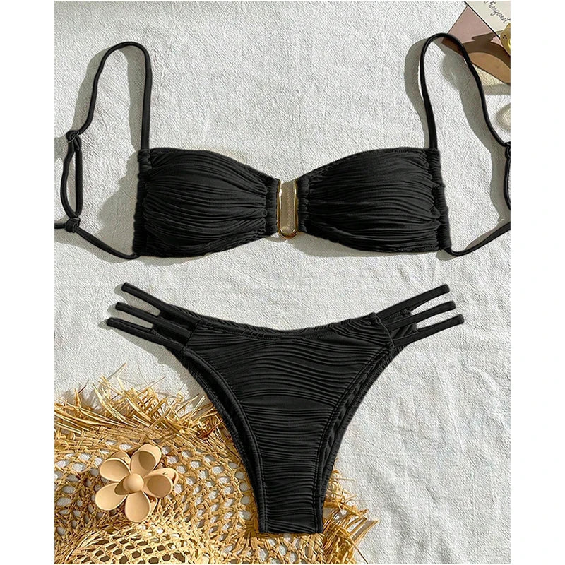 New Sexy Bikinis 2025 Swimsuits Women's Swimwear Push Up Female Beach Swim Wear Bathing Suits Brazilian Bikini Set Pool Bather