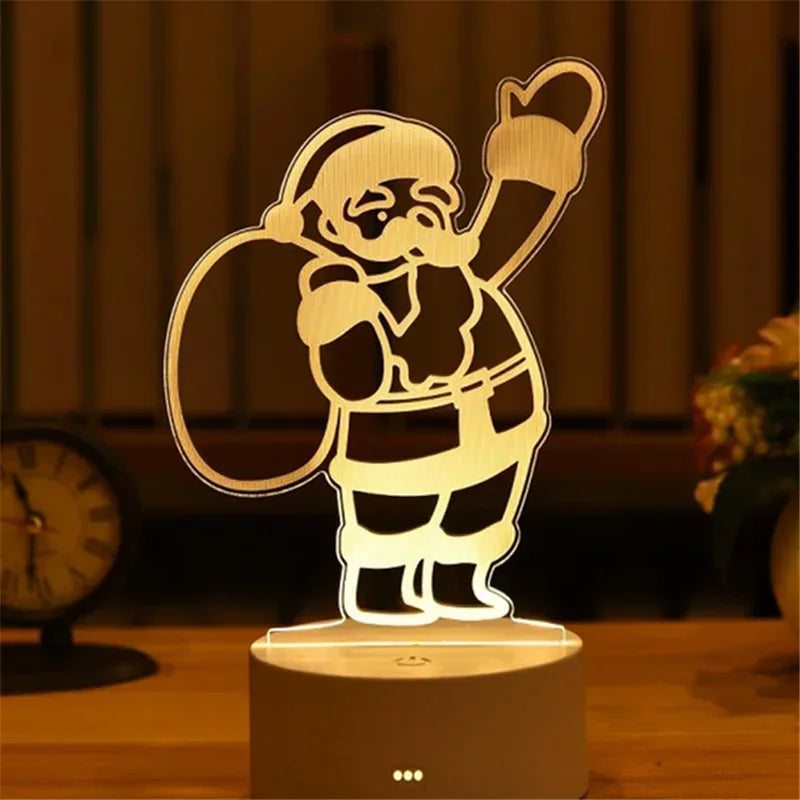 3D Visual Illusion Night Light Visual Creative LED Desk Lamp Changes USB Powered Gift for Kids