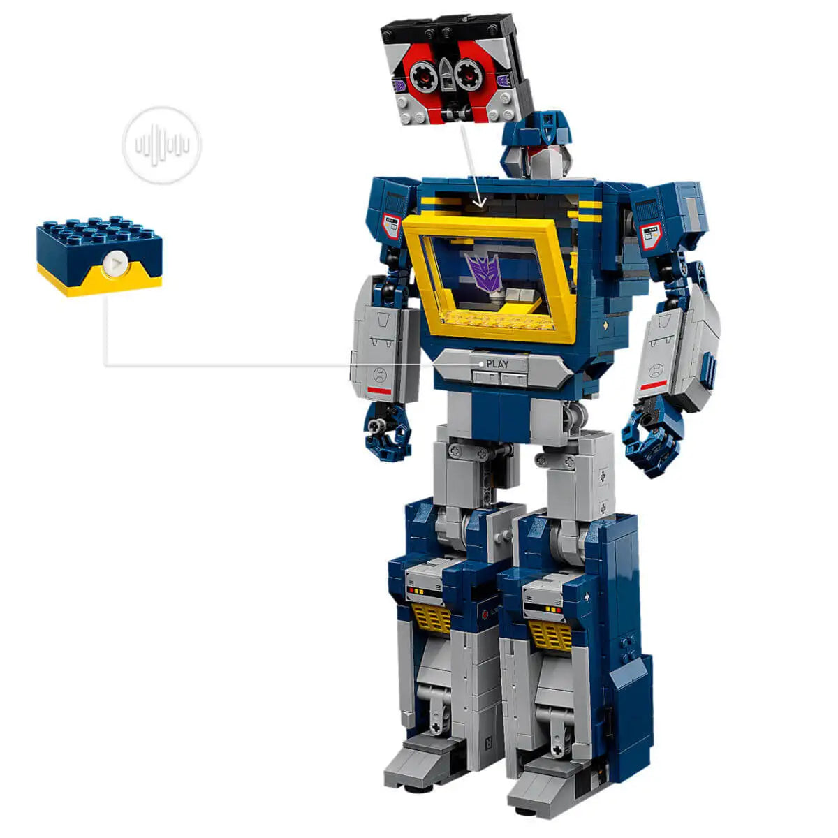 Big Save 1505PCS Soundwave Blue Robot Model Building Blocks Set Truck Car Mech Bricks For Kids Birthday Christmas Gift 10358