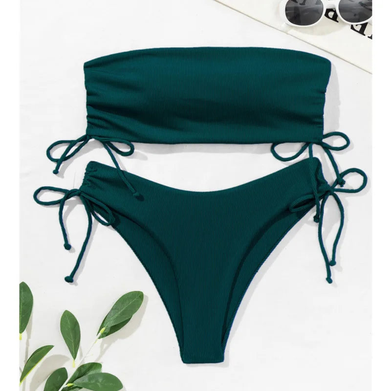 New Sexy Bikinis 2025 Swimsuits Women Swimwear Push Up Female Beach Swimming Wear Bathing Suit Brazilian Bikini Set Pool Bather