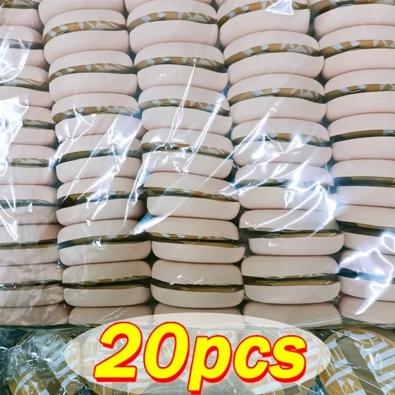 Wet Dry Use Cotton Candy Cosmetics Puffs 20pcs Super L/XL Large Size Soft Sponge Concealer Foundation Air Cushions Make Up Tools