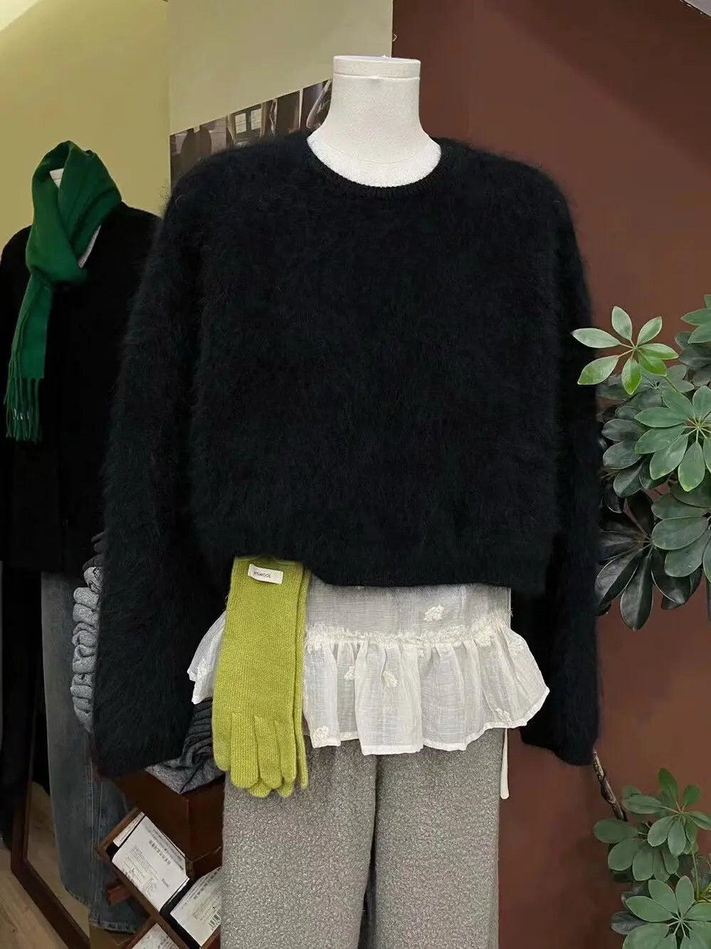 Mini Skirt Women 2025 Faldas Mujer De Moda Chic Saia Solid Color Korean Sweet Jupe Bandage Ruffles Cute Y2k Skirts New Bottoms