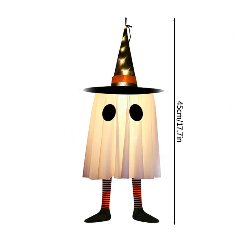 Halloween Floating Ghost Decor for Home Courtyard Hanging Pumpkin Lamps Halloween Scary Horror Atmosphere Decor