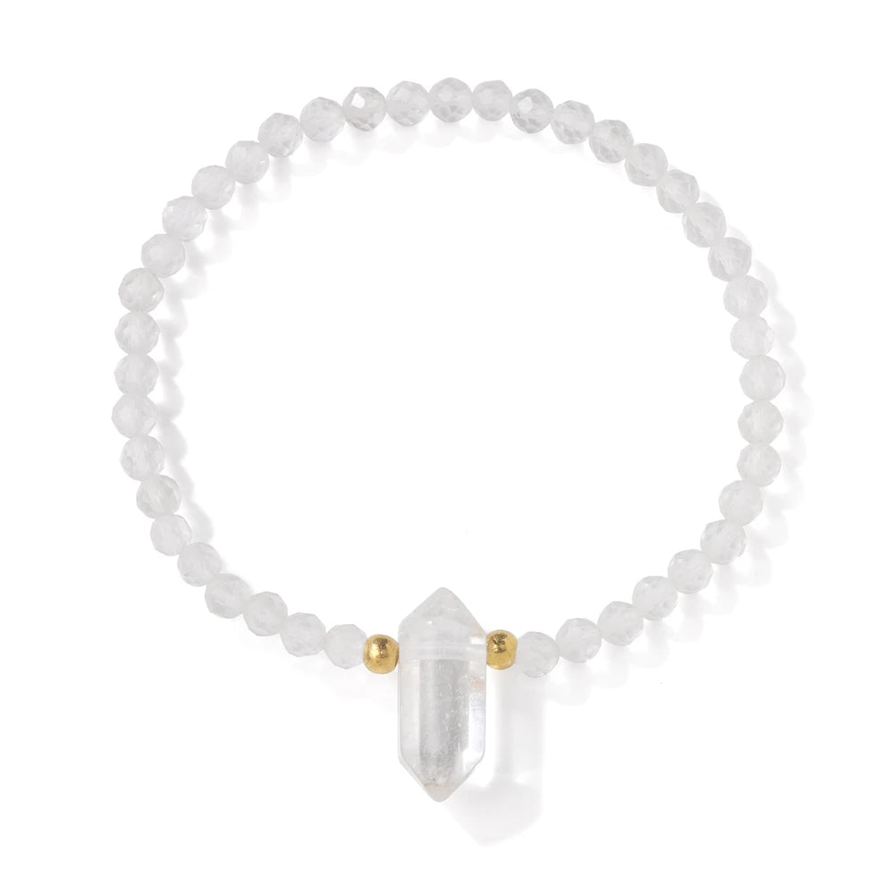 4MM Natural Stone Tourmaline Bracelets For Women Men Crystal Faceted Beaded Bracelet Healing Reiki Handmade Exquisite Jewelry