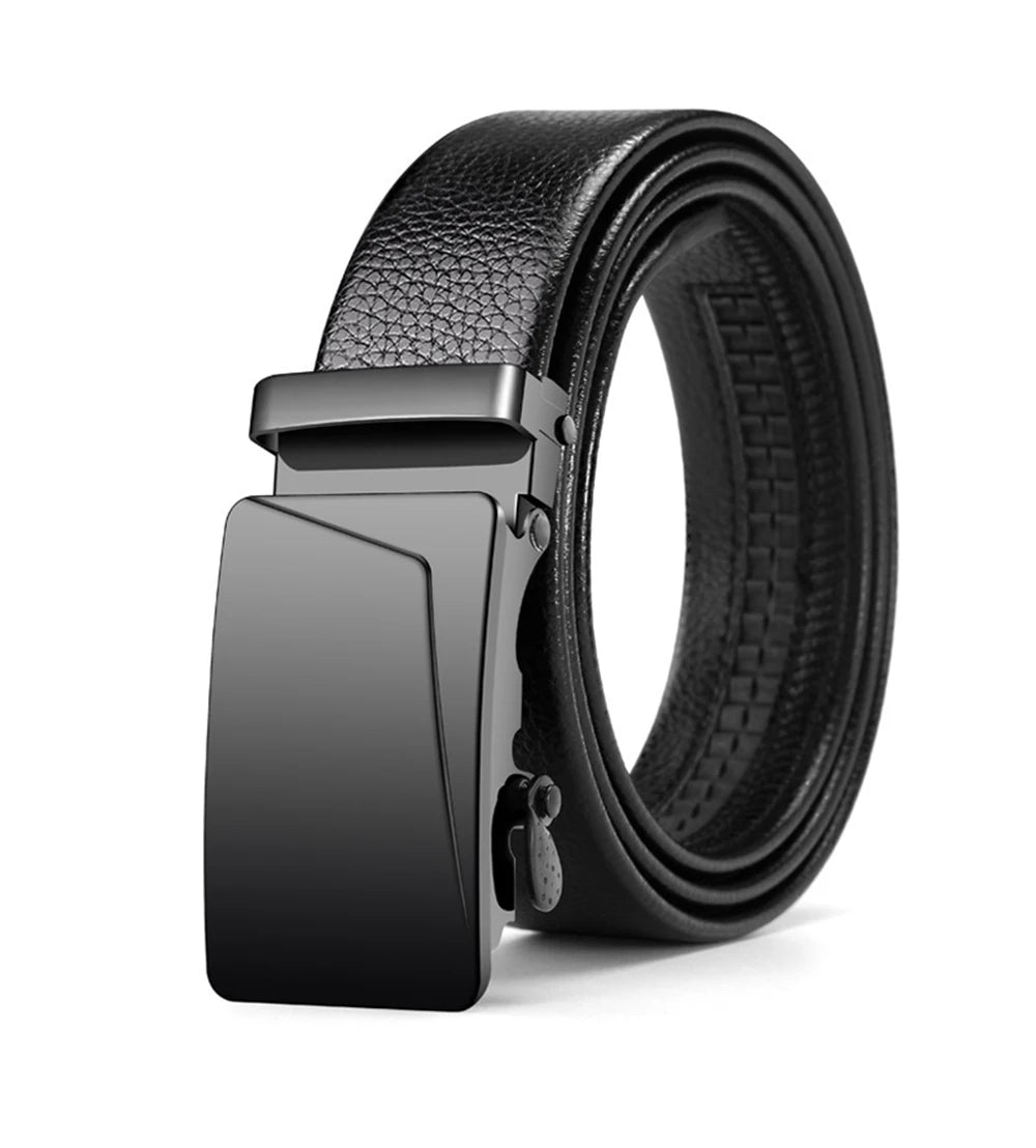 Fashion Business Men's Belt Genuine Luxury Brand Belt Metal Buckle Belt High-Quality PU Leather Soft Belt With Cargo Pants Jeans