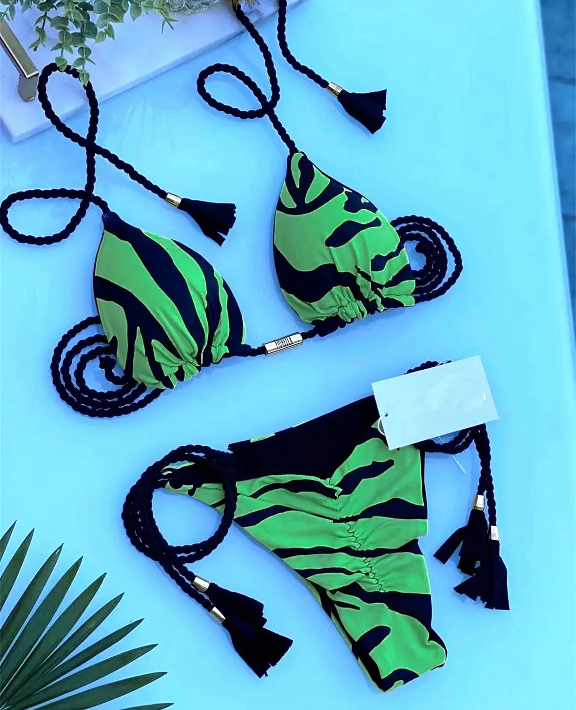 NEW 2022 Bikinis Sexy String Adjust Swimwear Women Bath Suit Triangle Cup Bikini Sets Thong Halter Micro Swimsuit Bandage