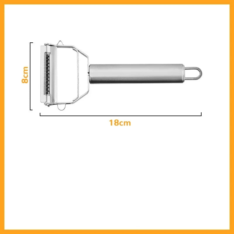 Kitchen Vegetable Peeler Stainless Steel Melon Planer Double-Head Peeler Household Multiple-Function Fruit And Vegetable Peeler