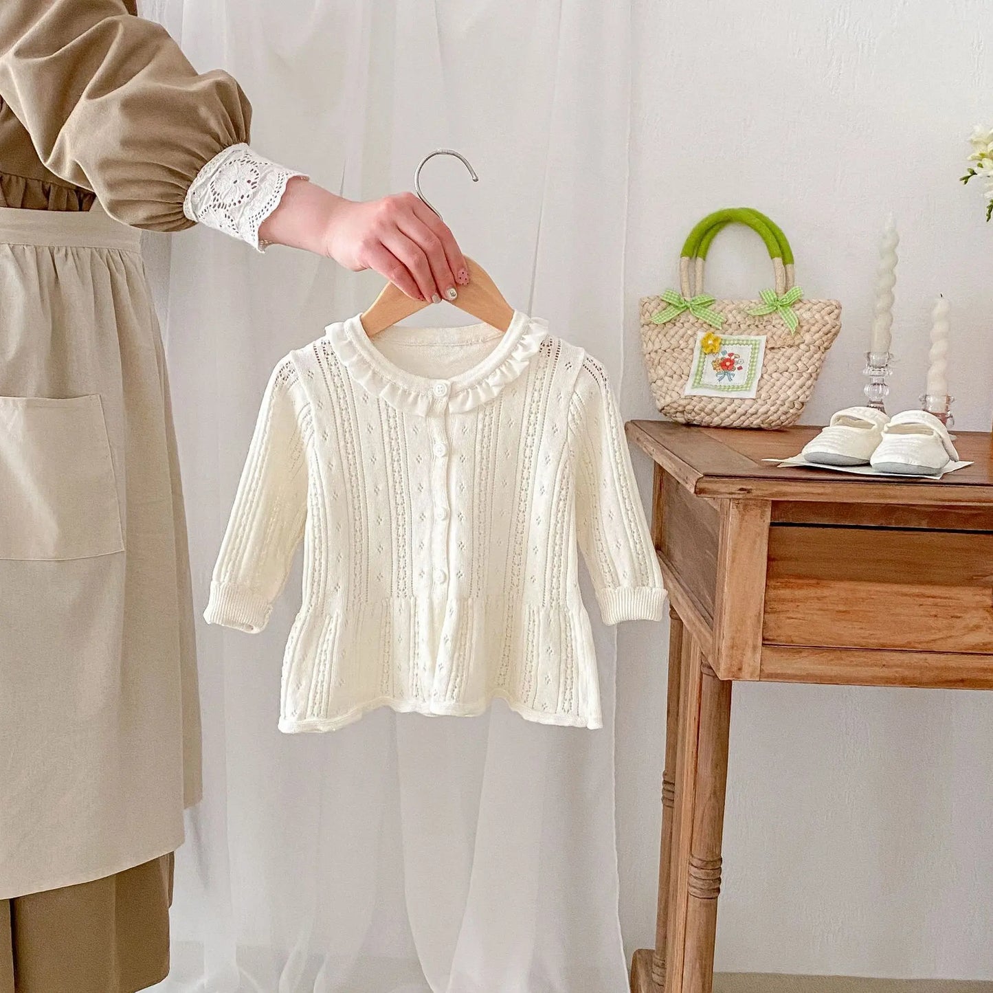 Summer Newborn Infant Baby girls knit Sun protection clothing Air-conditioned clothing coat Kids Fashion Baby Clothing