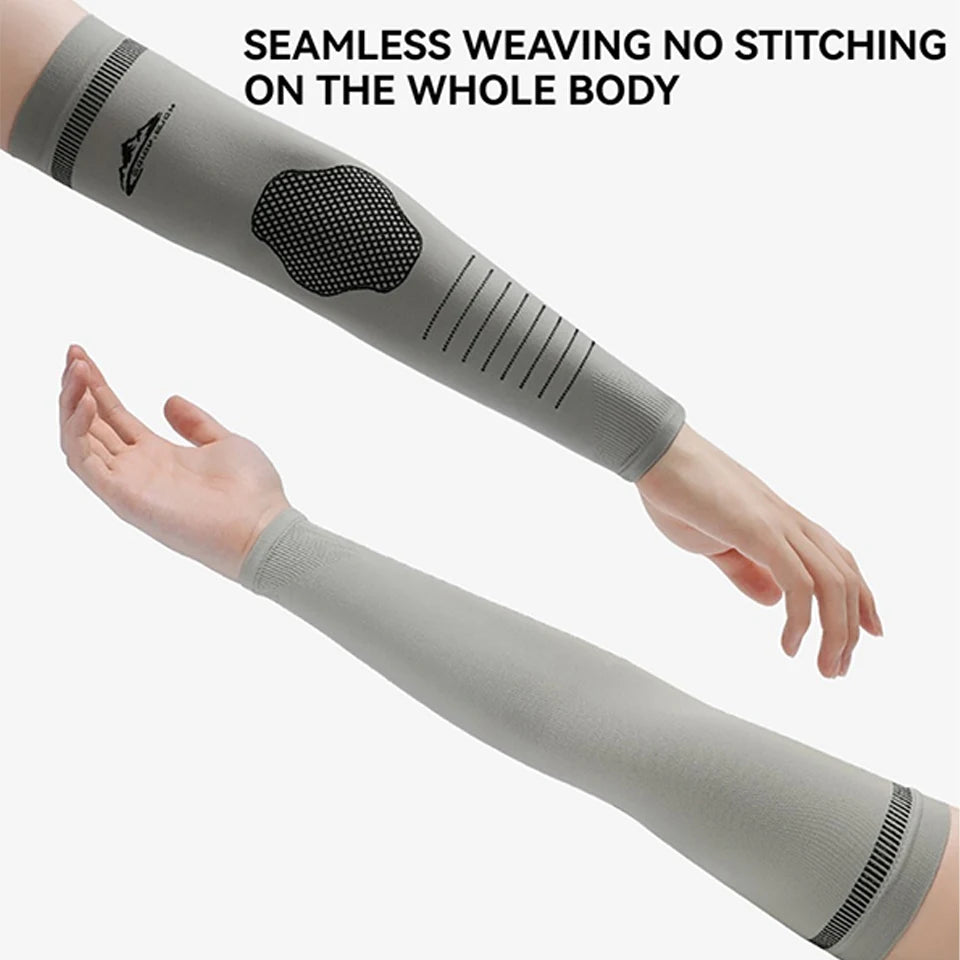 1Pair Cycling Arm Sleeves for Men Women UV Sun Protection Breathable Lightweight Outdoors Sports MTB Road Bike Sleeves