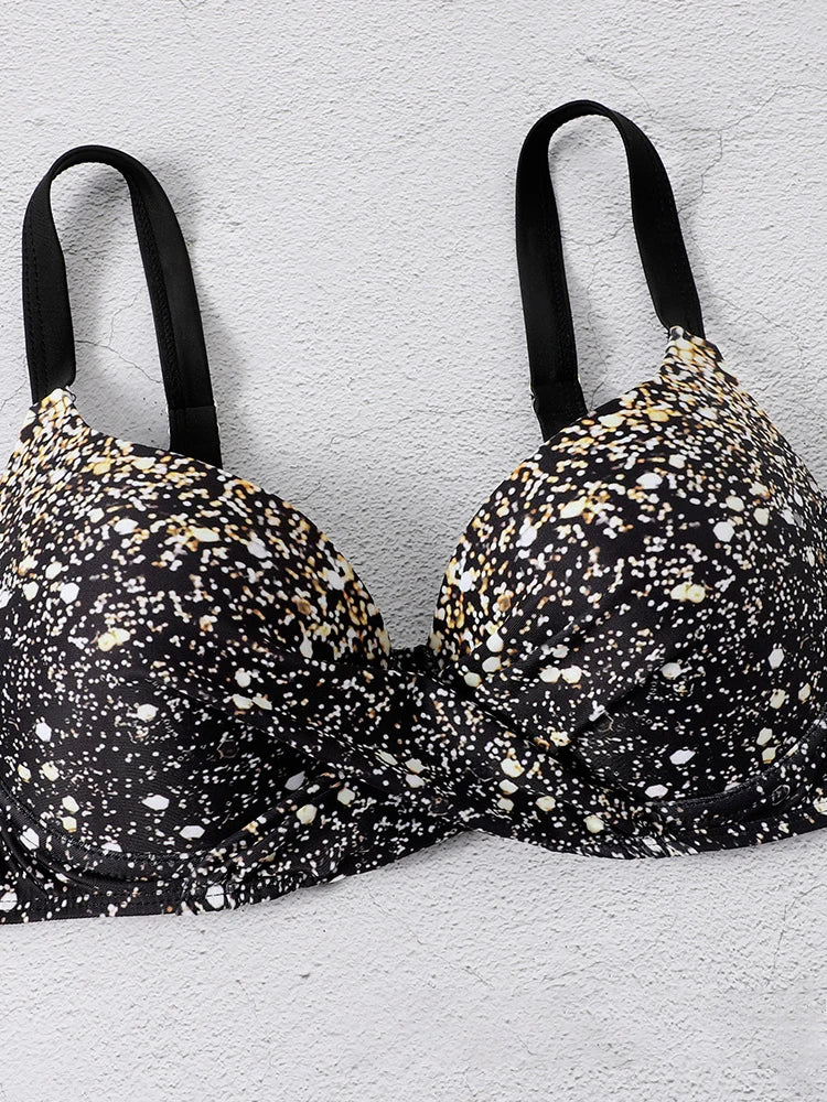 2023 New Summer Sexy Swimsuits Push Up Bikini Women's Swimwear Female Beach Wear Brazilian Star Pattern Bikinis Bathing Suit