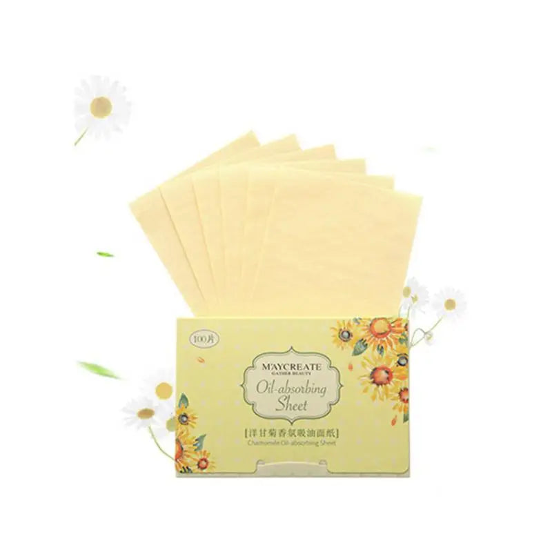 100Pcs Face Oil Blotting Paper Protable Face Wipes Facial Cleanser Oil Control Oil-absorbing Sheets Blotting Tissue Makeup Tools