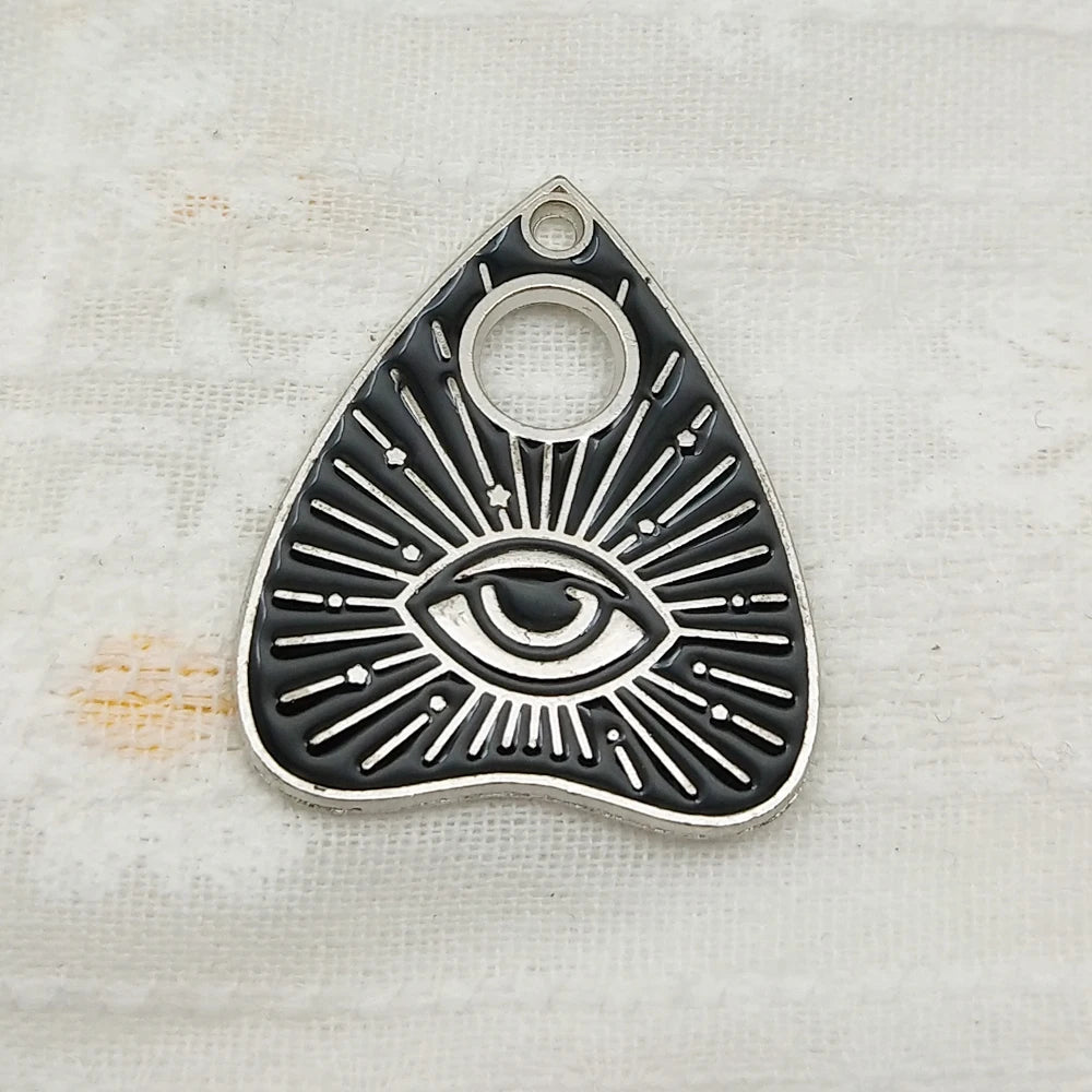 10pcs Cat Moon Bat Eye Charms for Jewelry Making Enamel Earring Phone Keychain Pendant Diy Accessories Alloy Metal White Plated