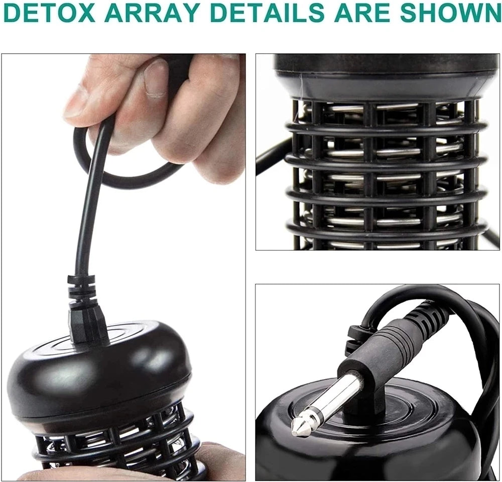 4/1PCS Detox Ionic Footbath Machine Ion Cleanse Foot Massage Detoxifier Aqua Cell Spa Massager Arrays Foot Bath Detox Relaxation