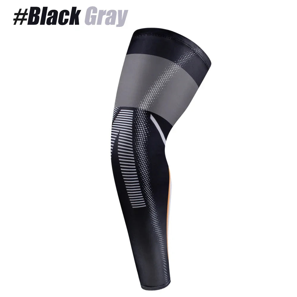 1PCS Sports Compression UV Long Leg Sleeves for Running Basketball Football Cycling and Other Sports for Men, Women, Youth