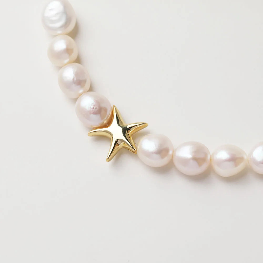 2PCS 14K Gold Plated Brass Starfish Beads Spacer Jewelry DIY Making Supplies Material Accessories