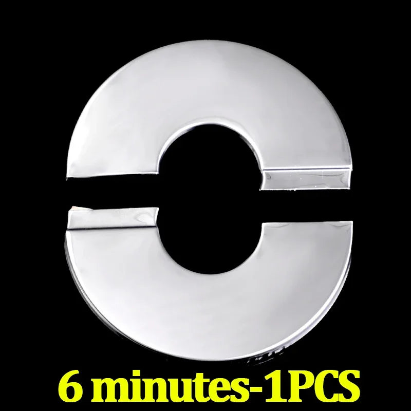 Faucet Stainless Steel Decorative Cover Faucet Water Pipe Round Detachable Decorative Cover Home Bathroom Hardware Accessories