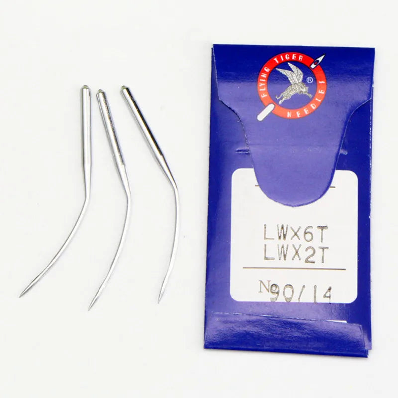 10Pcs Flying Tiger LW*6T Portable Silver Metal Blindstitch Sewing Machine Needles