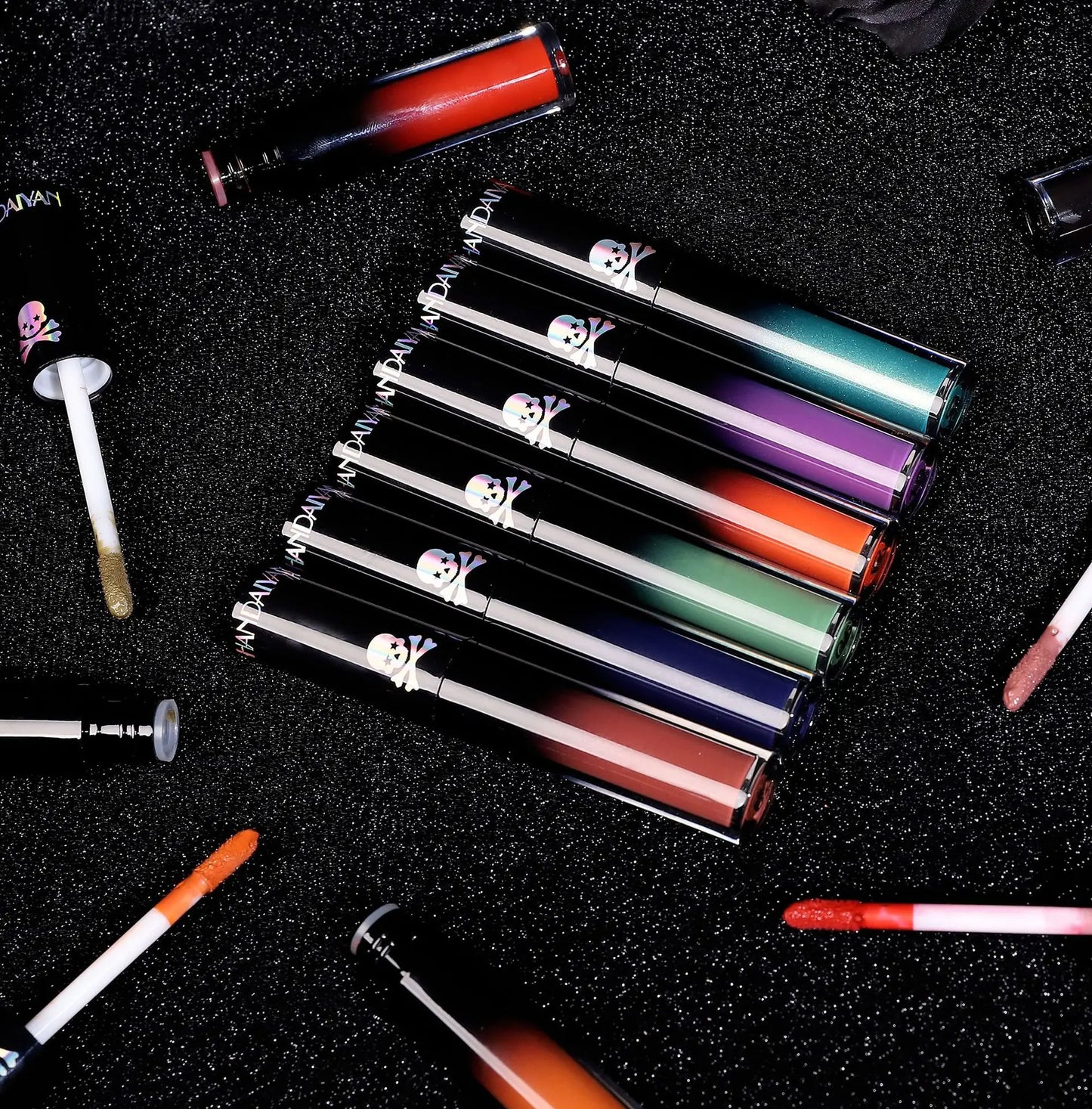 Vampire Black Purple Halloween Christmas Lipstick Moisturizing Waterproof Matte Lip Glosses Pigmented Lip Tint Makeup