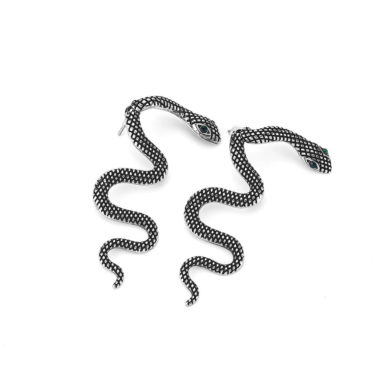 Stainless Steel Animal Snake Drop Earrings Men Women Fashion Creative Design Eardrop Jewelry Party Club Earring Gift for Boys