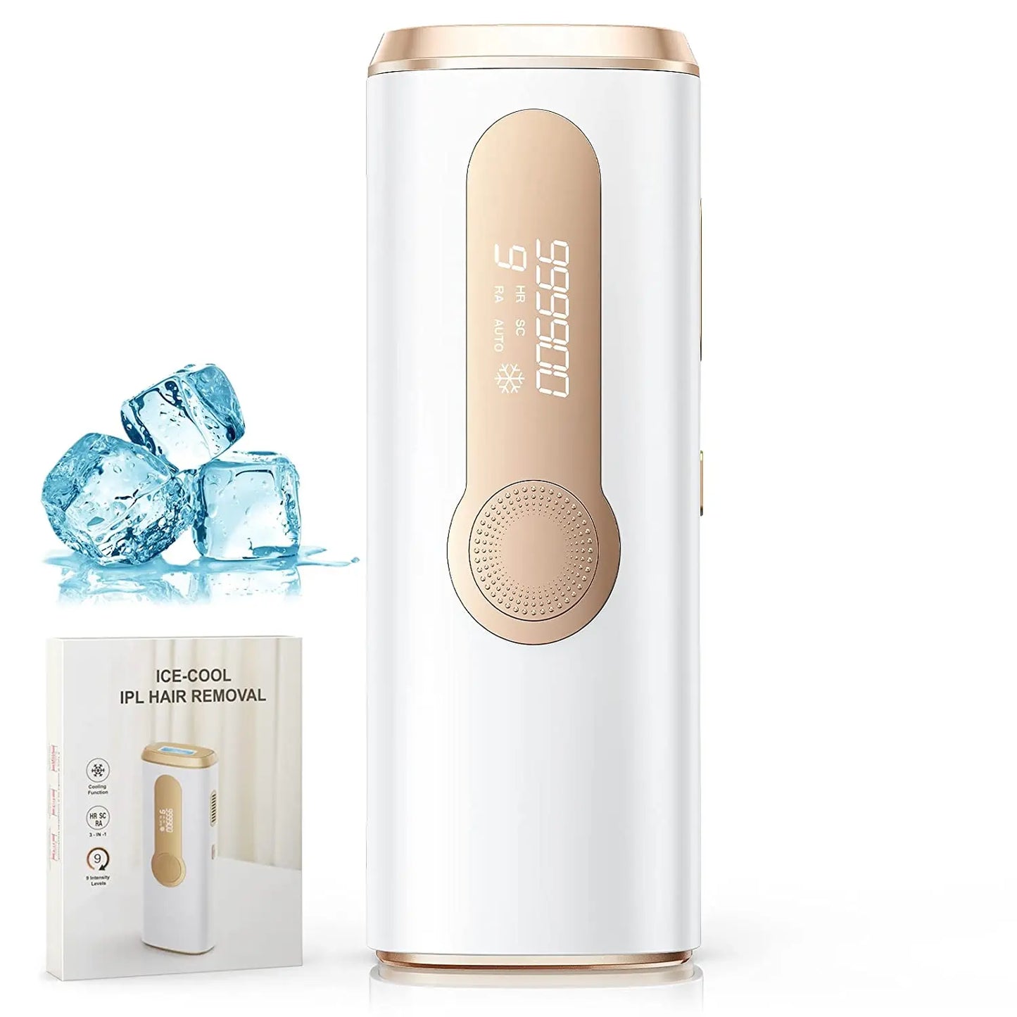 Upgrade Laser Hair Removal 999900+ Flashes IPL Permanent Epilator Hair Remover (RA & SC & HR) 3 in 1 Women Face Bikinis Trimmer