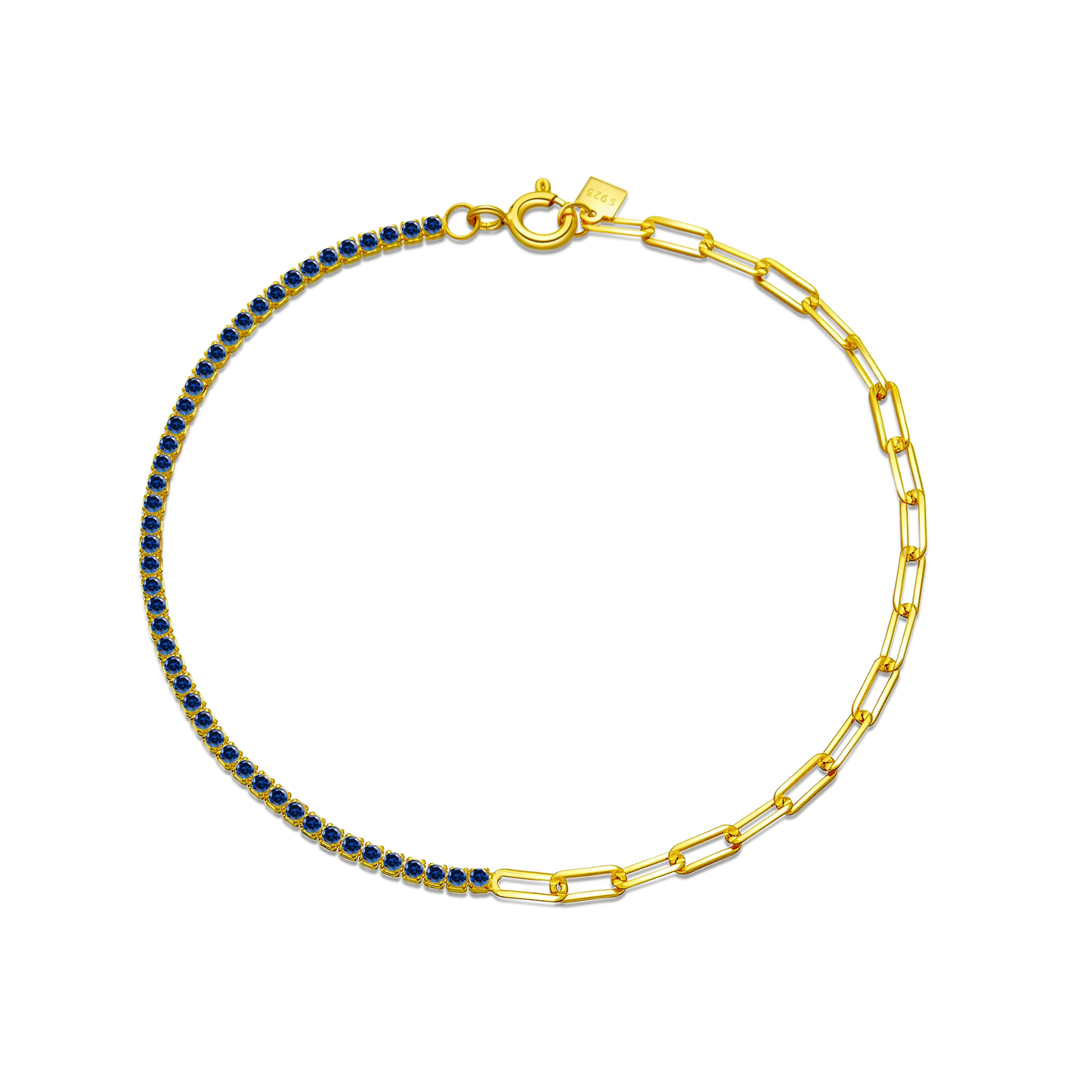 VEWANT 925 Sterling Silver Rainbow Colorful Zircon CZ Chain Bracelet Women Fine Jewelry Rock Punk Wedding Anniversary Gift