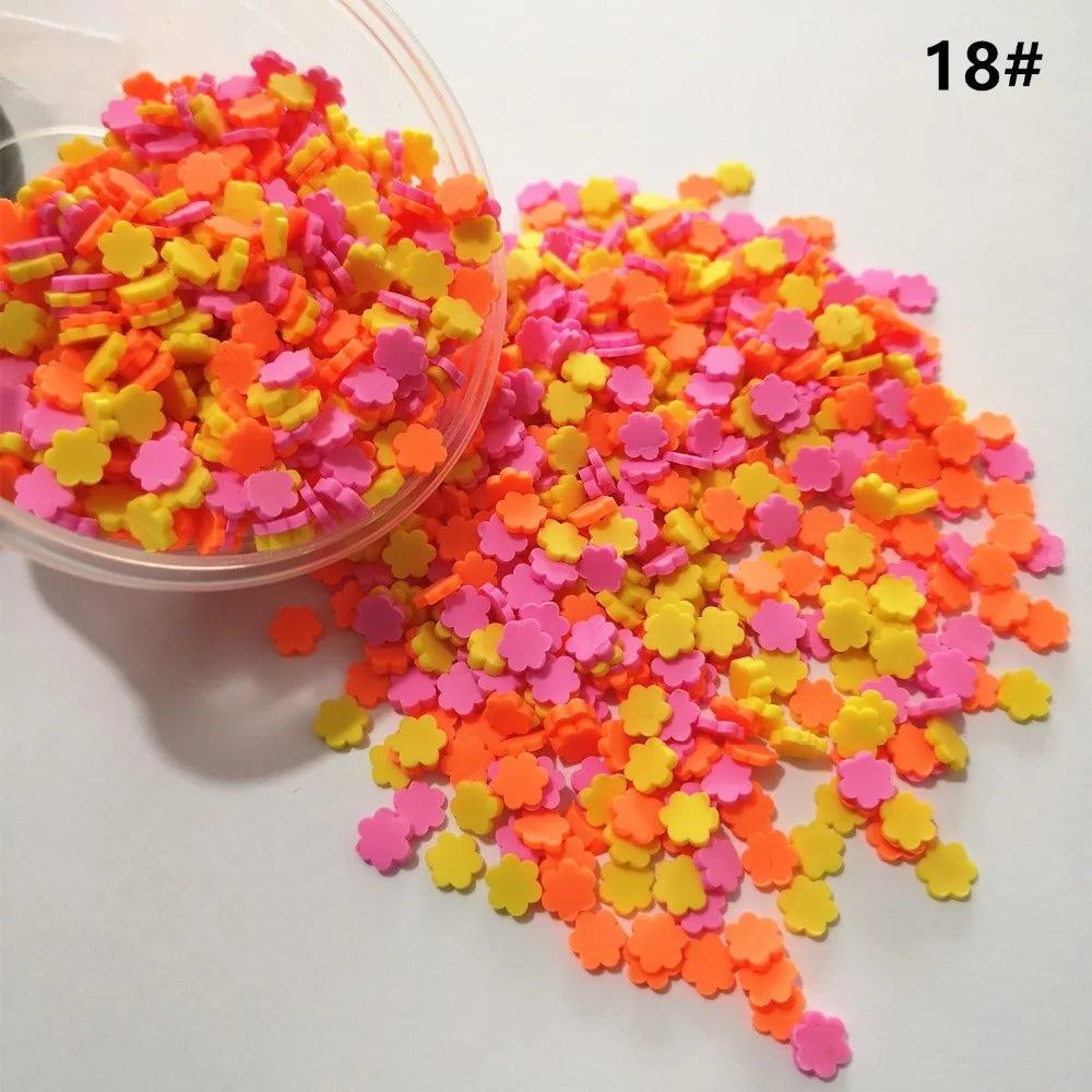 100g DIY Polymer Clay Fake Candy Sweets Sugar Sprinkle Decorations for Fake Cake Dessert Simulation Food Dollhouse Gifts