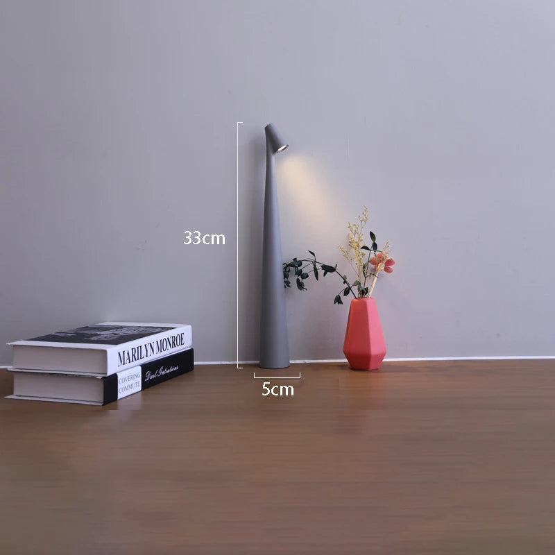 Table Lamp Wireless Rechargeable Desk Lamp Creative Living Room Study Lamp Top Touch Dimming Atmosphere Desktop Decoration Light